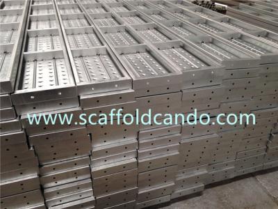 China Q195 galvanized scaffolding steel plank steel board decking working platform 250 width with 2.0ML, 3.0ML, 4.0ML for sale