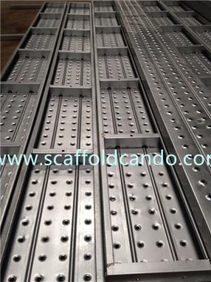 China BS1139 EN12811 Galvanized Scaffolding steel plank steel board as working platform 300mmW, 2mL, 3mL, 4mL for sale