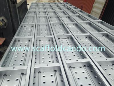 China Galvanized Q195 scaffolding steel plank steel board decking working platform 210,240mm with 2M  4M board for sale