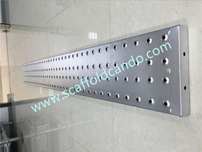 China EN12811 galvanized scaffolding steel plank, steel board 225*38mm with 2000mm, 3000mm, 4000mm painted or galvanized for sale