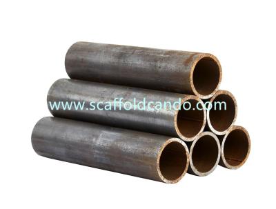 China High quality Q235 MS tube, black scaffolding steel pipe for construction project, BS1139, EN10219 AN157 48mm OD with 6ML for sale