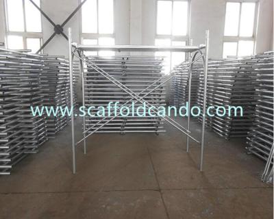 China Q195 Q235 galvanized scaffolding frame system door frame, ladder frame 1219*1930,1219*1700*1219*1524,1219*1000,1219*914 for sale