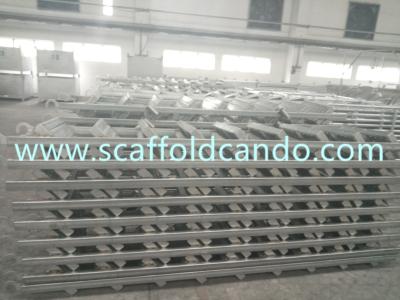 China 550*2677mm,550*2515mm,550*2397mm scaffolding galvanized stair case steel ladder for frame scaffolding system for sale