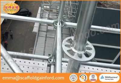 China Q235 hot dipped galvanized ring lock scaffolding system vertical level diagonal brace spigot base for project for sale