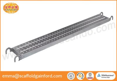 China Q235 pre galvanized steel catwalk scaffold steel plank hooks for 1219*1700MM frame scaffolding system for sale