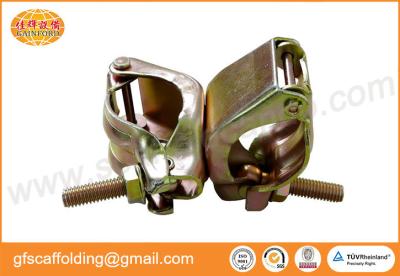 China Japan double coupler fixed clamp 0.65KG for 48.6mm pipe in Scaffolding tunnel project for sale