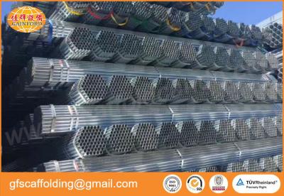 China Q345B hot dip galvanized 6 M scaffolding steel pipe tube for Middle east market oil and gas project for sale