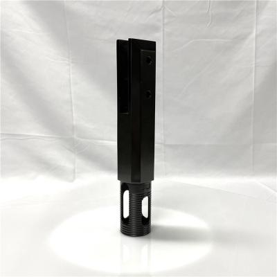 China SUS2205 modern black finish frameless glass pool fence spigot for glass railing for sale