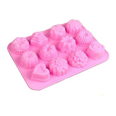 China Viable Christmas Resin Rose Flower Shape Soap Mold Homemade Custom Silicone Candle Molds For Candle Making for sale