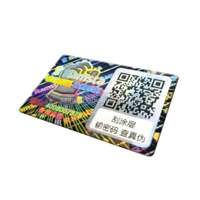 China Holographic hot sale! 2022 New Design Cheap 2D/3D Holographic Laser Label QR Code Custom Hologram Sticker for sale