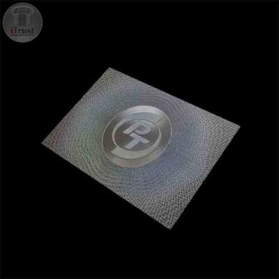 China Film Hologram PVC Moisture Proof Transparent Hologarphic Card for sale