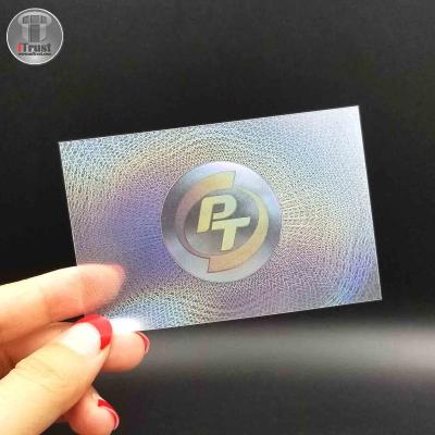 China Heat Temperature Laminated Custom PVC Card Lamination Hologram Film For PVC Cards Hologram Sticker for sale