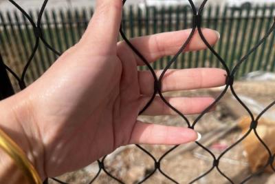 China 30mm*30mm Wire Rope Mesh Anti Rust Ferruled Stainless Steel Wire Rope Netting for sale