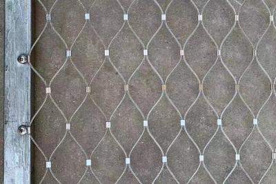 China Plata 4cm*4cm Zoo Enclosure Mesh Wire Rope Mesh Para Proteção de Animais à venda