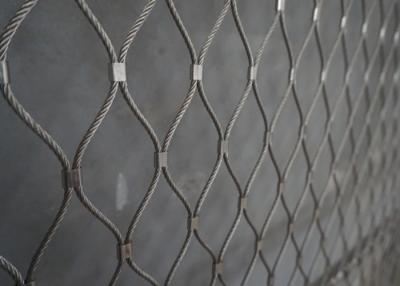 China Black Oxidized Zoo Wire Mesh 30*30mm Zoo Aviary Netting SS316 Cable Wire for sale