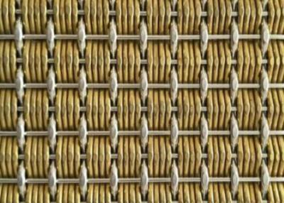 China 50*100mm Decorative Copper Mesh Customized Crimped Brass Wire Mesh for sale