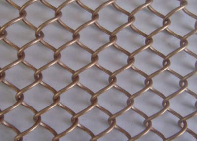 China Weaving Decoration Wire Mesh 100*100mm Decorative Brass Mesh for sale