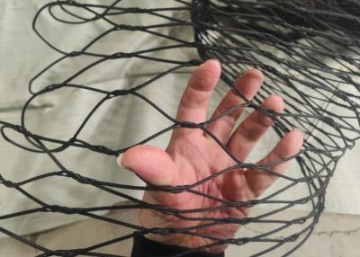 China Oxidiertes schwarzes 25*25mm Balustradenkabelnetz 1,2mm Edelstahlseilnetz zu verkaufen