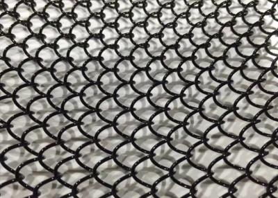 China Lightweight Black Decoration Wire Mesh Chainlink Fence Decorative Metal Mesh for sale