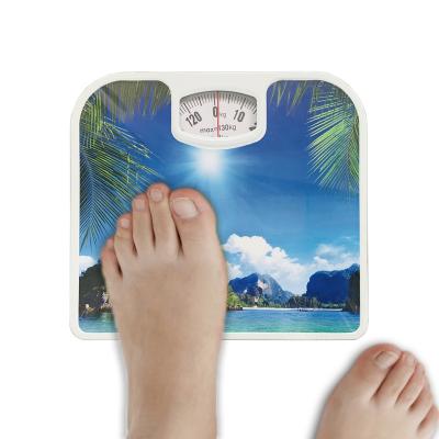 China Bathroom Scales 130kg Eco Personal Body Weight Scale Mechanical Bathroom Scale for sale