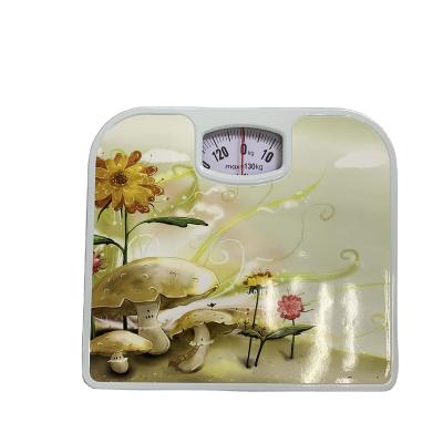 China Eco-Friendly 130kg Body Weight Machine Measure Personal Mechanical Scale 26.5x24x4CM for sale