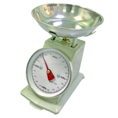 China PP Kitchen Supermarket Balance Food Weigh Mechanical Scale Machine Dial Spring Stainless Steel 5KG Factory Hot Sales for sale