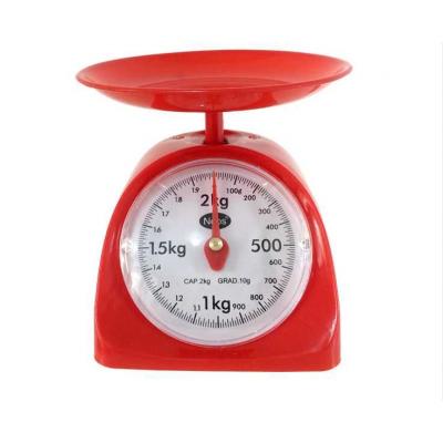 China With Scale Tray 1kg 2kg 3kg 5kg Factory Cheap Kitchen Weigh Machine Supermarket Food Weighing Mechanical Spring Scale for sale