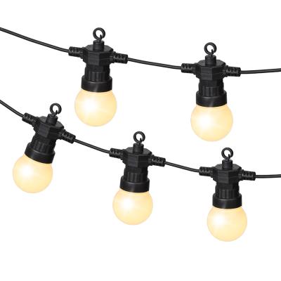 China Daily Waterproof Patio Hanging Light 10 Count LED E33 Bulb Sockets String for sale