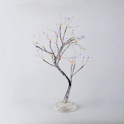 China Christmas Bonsai Tree Desk Lights 108LED 20Inch USB Battery Operated RGB Color Changing for sale