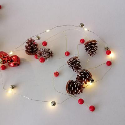 China Festival LED Battery Bell Cooper Wire String Lights for Christmas Party Decorations for sale