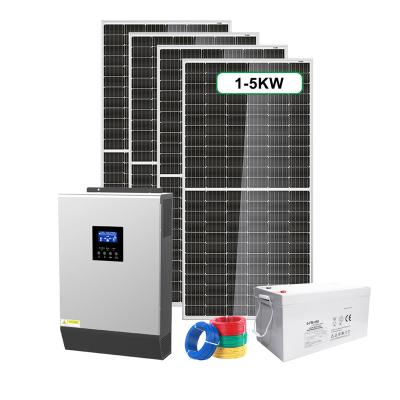 China Home 1kw 5kva 6kw 10000 Watt Sun Tracking Off Grid Home Irrigation Hybrid Solar Power System Off Grid Flexible Solar Panel for sale