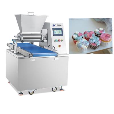 China High Speed ​​Automatic Injection Filling Cake Maker And Icing Cake Cream Filling Machine For Puffs for sale