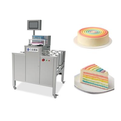 China Cakes Rounding and Forming Rainbow Cake and Mousse Sponge Icing Cup Cake Filling Machine Manual for sale