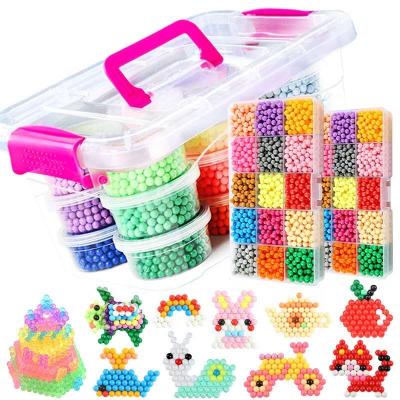 China Environmental Protecion Kids DIY Beads Multi Colored Design Beads For Kids DIY Accessories Beads Set for sale