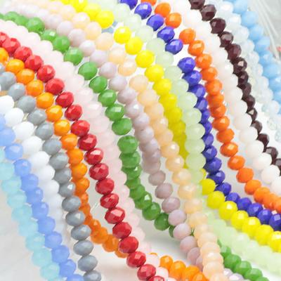 China Le Crystal Rondelle Bead, Austrian Crystal Bead, Faceted Glass Rondelle Beads for sale