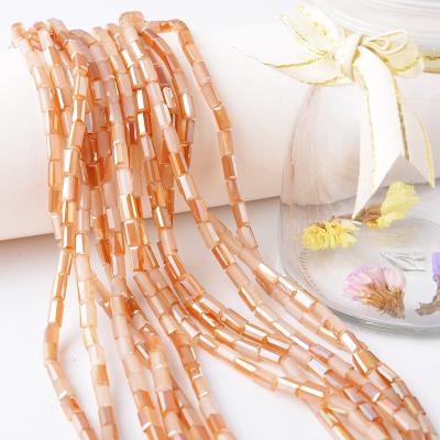 China Wedding& home decoration CJ Crystal Cheap Wholesale High Reflective Crystal Glass Beads Long Square shape for sale