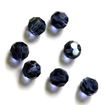 China 2017 Diy Jewelry Accessories 92 Glass Faceted Round Beads, Mixcolor Black ab Crystal Football Beads for sale