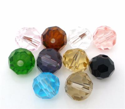 China Faceted Round Crystal Glass Crystal Beads Crystal Glass Beads for sale