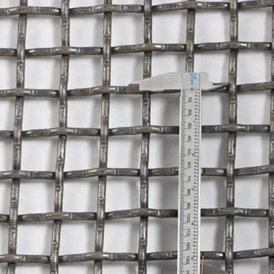 China Good Wire Crimped Woven Steel Pre-crimped Mesh Quarry Sand Rock Crusher Shaker Sieve Screen Mesh With Factory Price 65mins Hung for sale