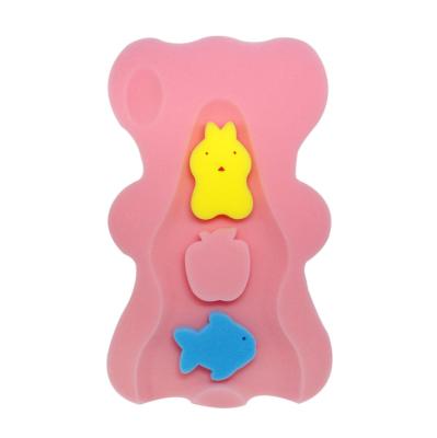 China Safety Non-slip Comfortable Newborn Baby Bath Foam Sponge Pad Infant Seat Mat for sale