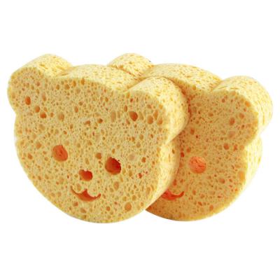 China All Natural All-Natural Safe Bear Baby Biodegradable Cellulose Sponge For Women for sale