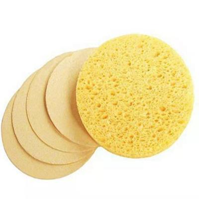 China Eco - Friendly Natural Cellulose Sponge Makeup Remover Compressed Facial Cleansing Cellulose Sponge for sale