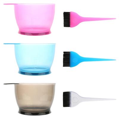 China Large Inverted PP Membrane Dye Hair Salon Paint Color Brush Bowl Mixing Kit for sale