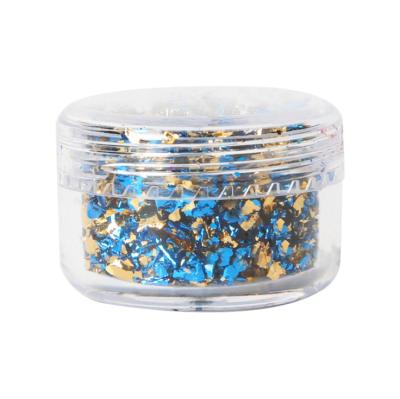 China PCV Gold Foil Manicure Nail Foil Stickers Decoration Broken Paper For DIY Art for sale