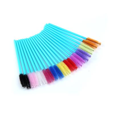 China Plastic Disposable Colorful Portable Cavity Lash Strands Mascara Magic Wand Solid Brush for sale