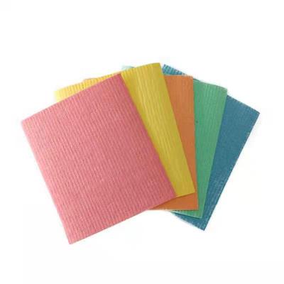 China 100% Natural Biodegradable Swedish Kitchen Cellulose Sponge Cloth For Washing Dish for sale