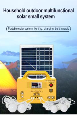 China Home Low Price 20w Portable Solar Power Bank Generator Solar Energy Systems Home for sale