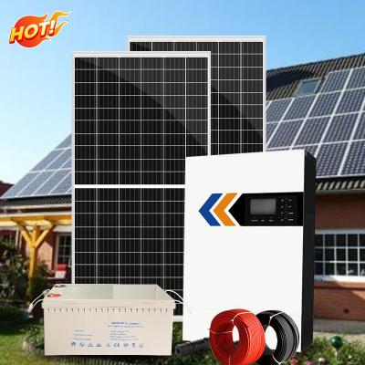 China 8000w Solar Panel System Home Solar Powered Home 5KW Grid Tied Solar Power System 6kw 8kw 10kw for sale