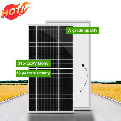 China Cheapest Home Use Monocry Stalline Solar Power Panel System Suppliers 345 Watt At Cost Price 325W Solar Panel For Home 182mmx182mm for sale