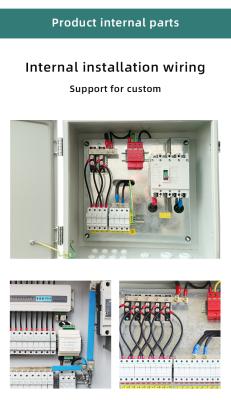 China IP65 IP67 DC 550v 1000V 2 Ways 4 5 6 8 10 12 16 24 String PV Solar Combiner Box For Solar Power System GOL-C001 for sale